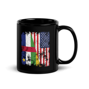 Central African Republic USA Flag Mug