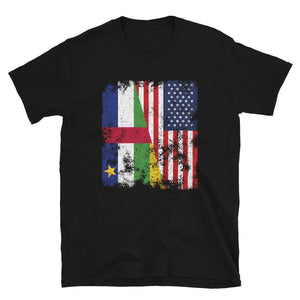 Central African Republic USA Flag T-Shirt