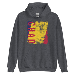 Chad Flag - Distressed Flag Hoodie