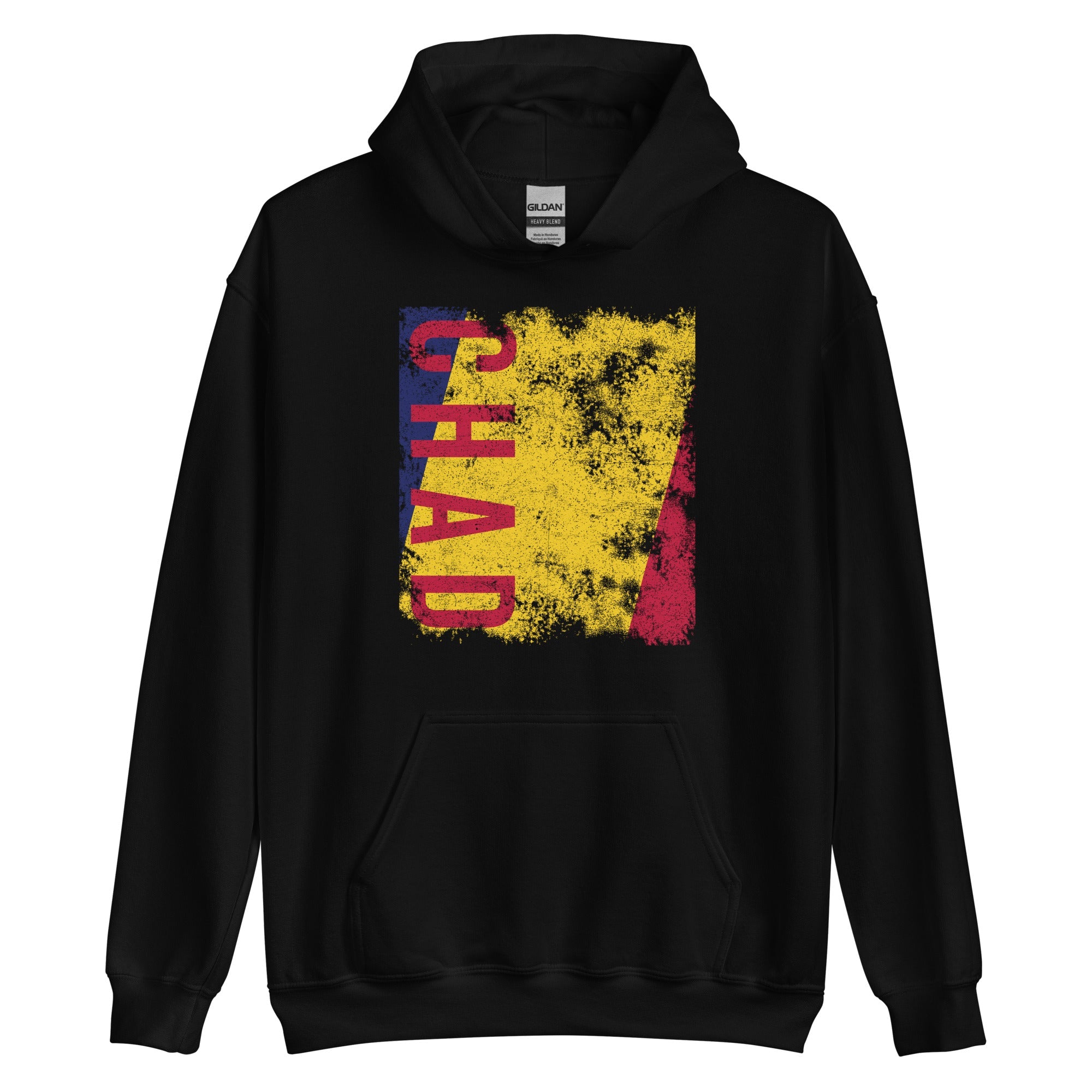 Chad Flag - Distressed Flag Hoodie