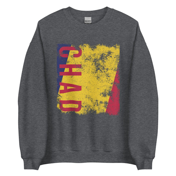 Chad Flag - Distressed Flag Sweatshirt