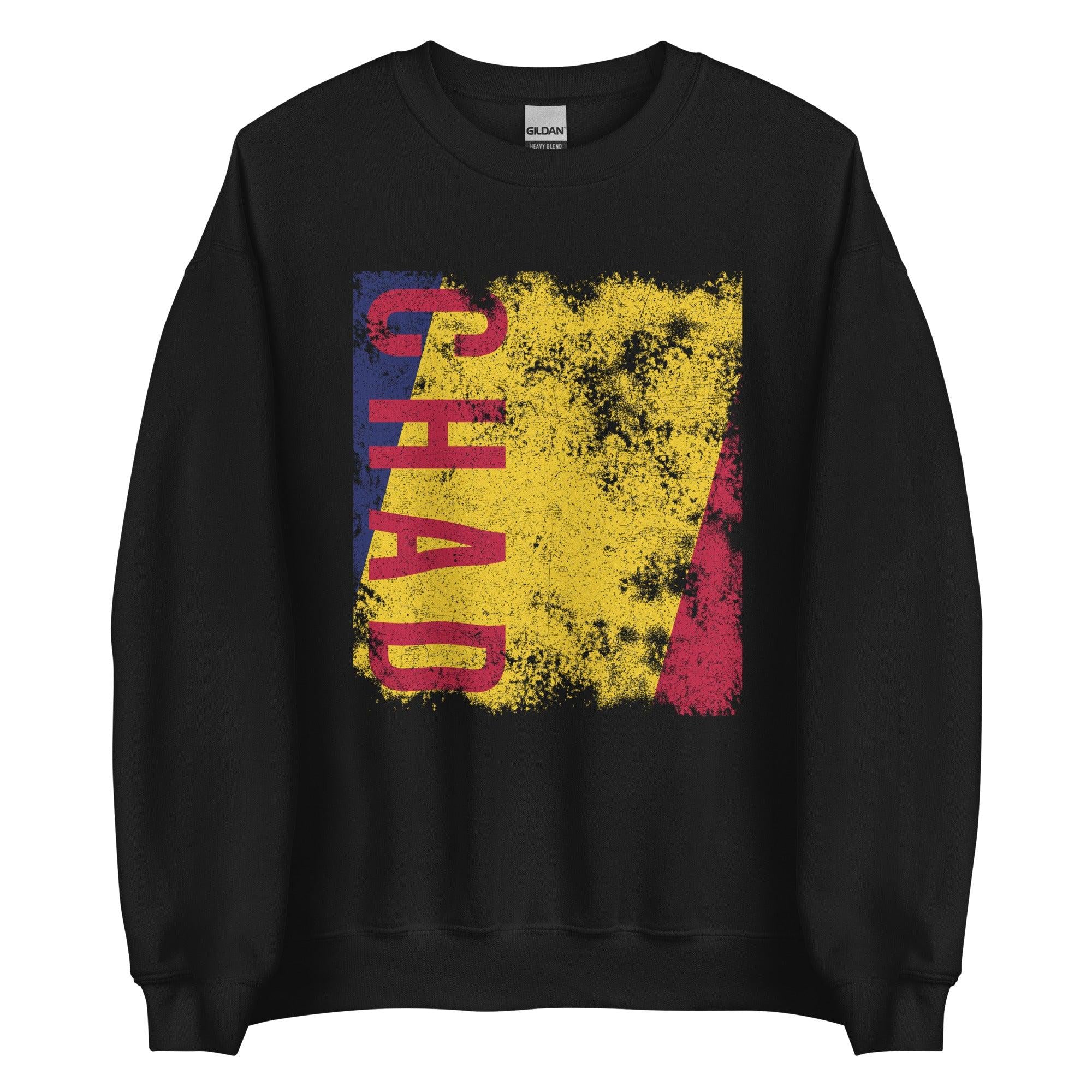 Chad Flag - Distressed Flag Sweatshirt