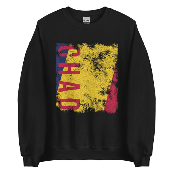 Chad Flag - Distressed Flag Sweatshirt