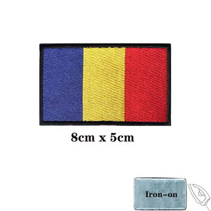 Chad Flag Patch - Iron On/Hook & Loop Patch