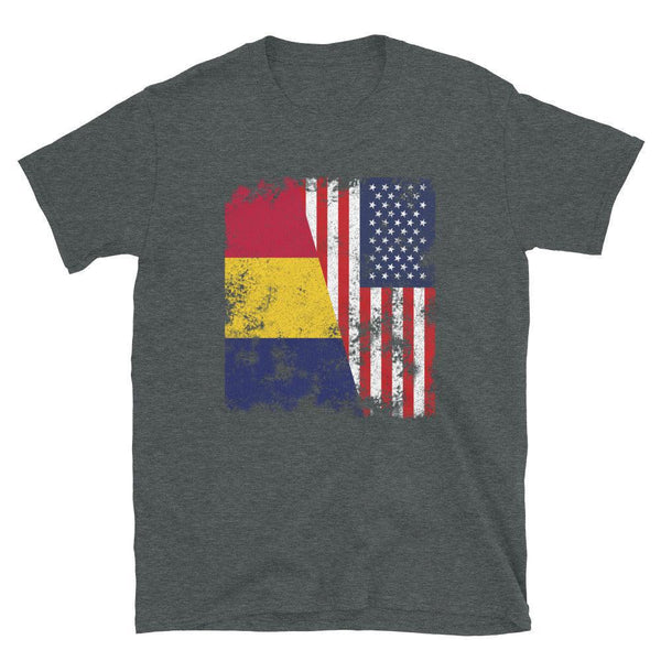 Chad USA Flag - Half American T-Shirt