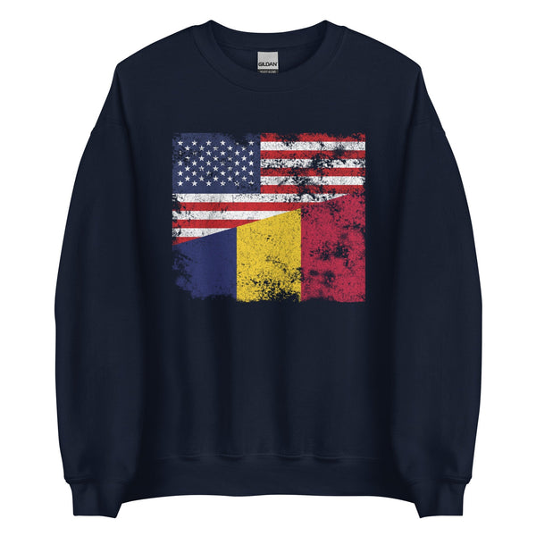 Chad USA Flag Sweatshirt