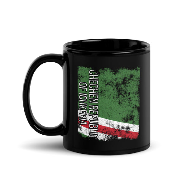 Chechen Of Ichkeria Flag - Distressed Flag Mug