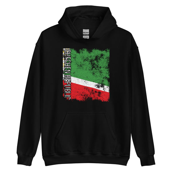 Chechen Republic Flag - Distressed Flag Hoodie