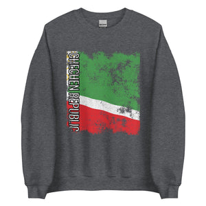 Chechen Republic Flag - Distressed Flag Sweatshirt