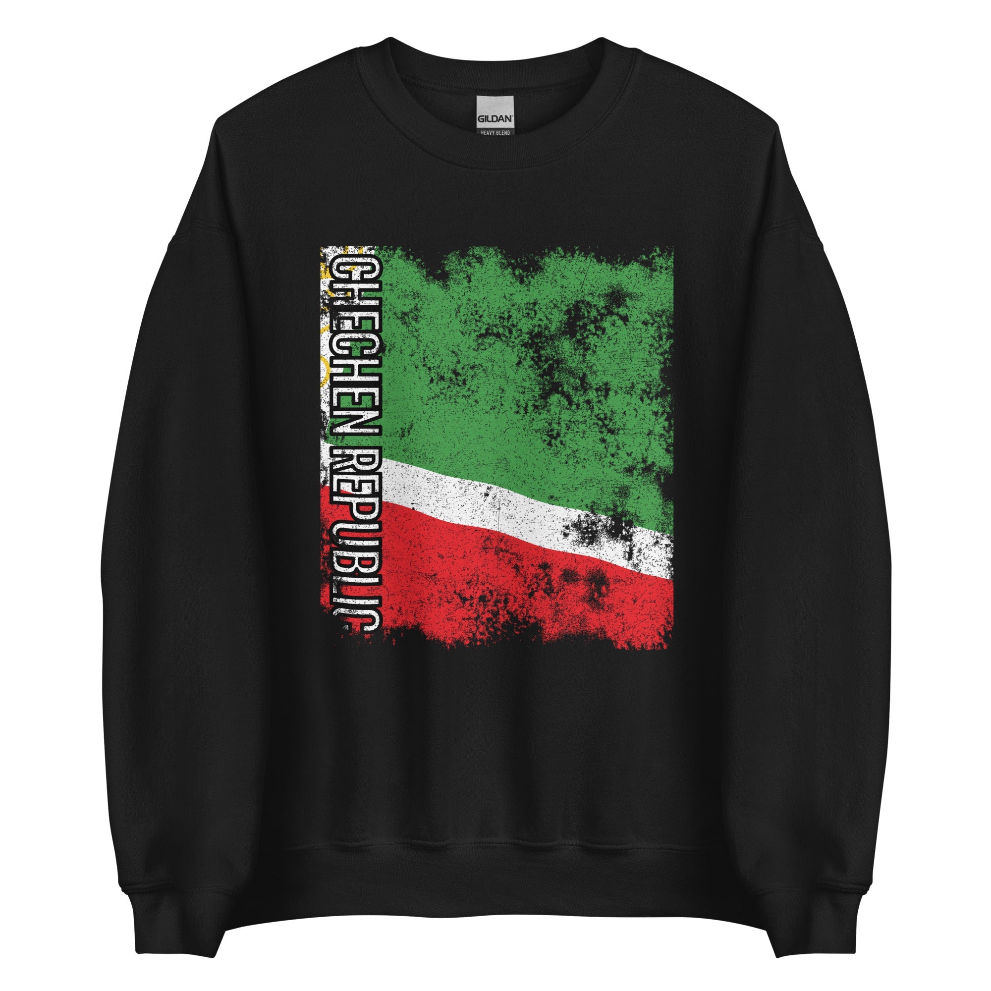 Chechen Republic Flag - Distressed Flag Sweatshirt