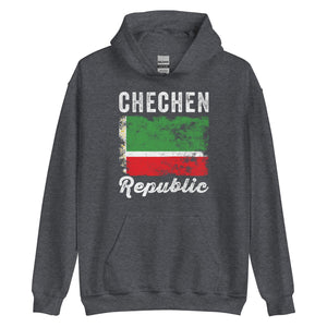 Chechen Republic Flag Distressed Hoodie