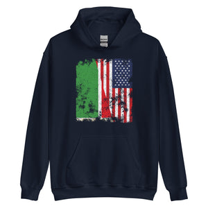 Chechen Republic USA Flag Half American Hoodie