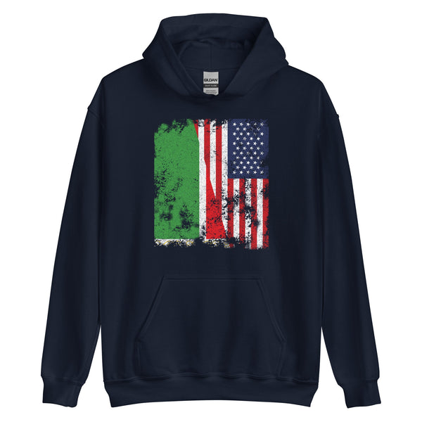 Chechen Republic USA Flag Half American Hoodie