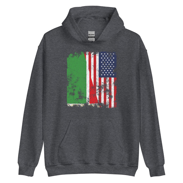 Chechen Republic USA Flag Half American Hoodie