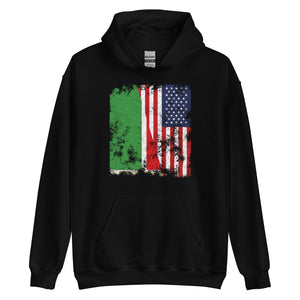 Chechen Republic USA Flag Half American Hoodie