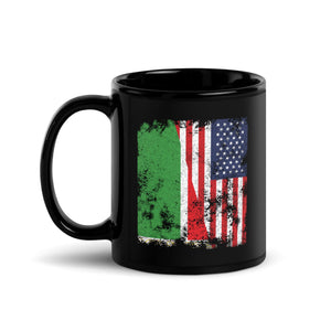 Chechen Republic USA Flag Half American Mug