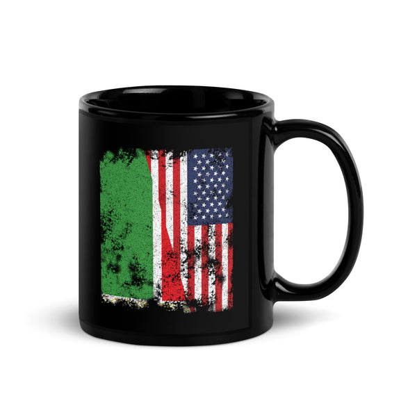 Chechen Republic USA Flag Half American Mug