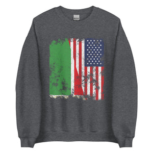 Chechen Republic USA Flag Half American Sweatshirt