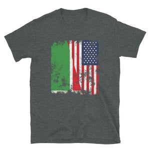 Chechen Republic USA Flag Half American T-Shirt