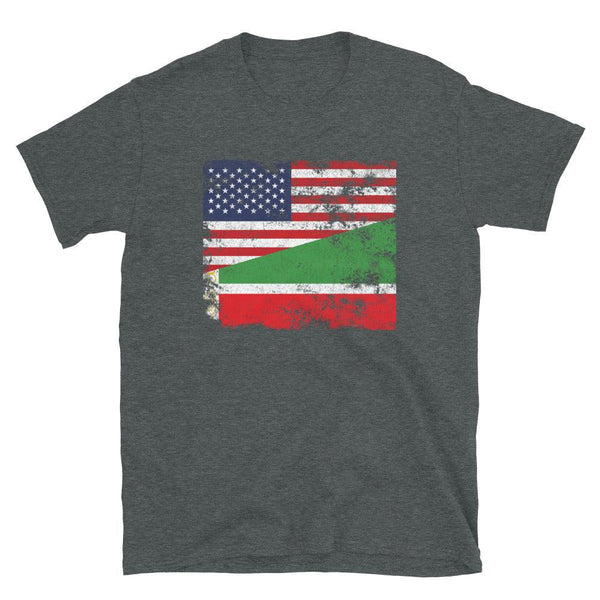 Chechen Republic USA Flag T-Shirt