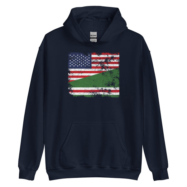 Chechen Republic of Ichkeria USA Flag Hoodie