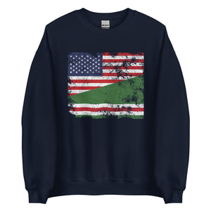 Chechen Republic of Ichkeria USA Flag Sweatshirt