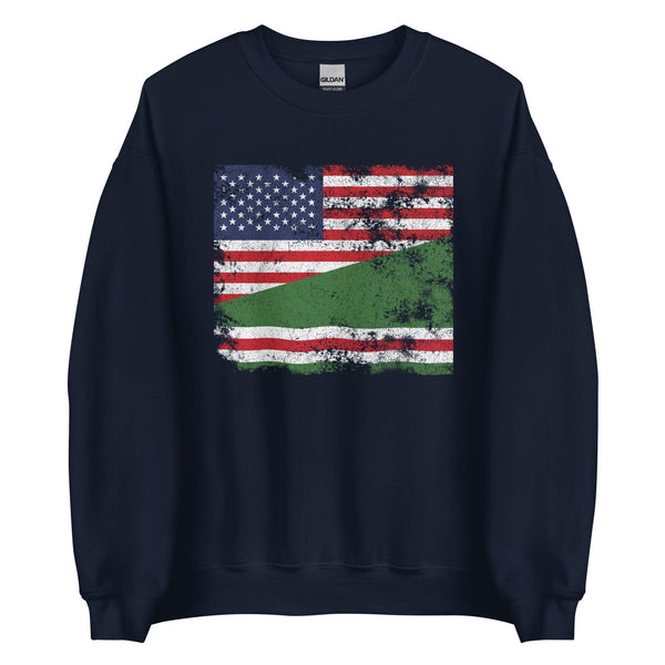 Chechen Republic of Ichkeria USA Flag Sweatshirt