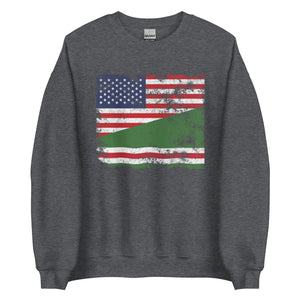 Chechen Republic of Ichkeria USA Flag Sweatshirt