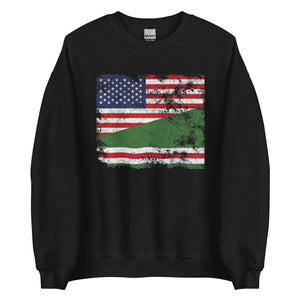 Chechen Republic of Ichkeria USA Flag Sweatshirt