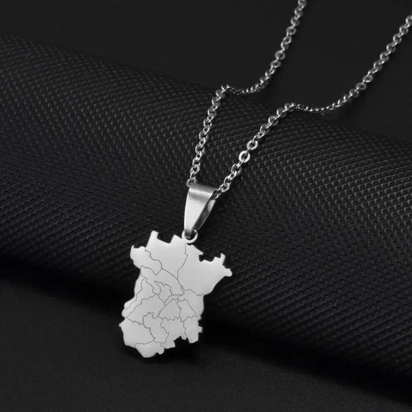 Chechnya Map Necklace