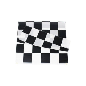 Checkered Flag - 90x150cm(3x5ft) - 60x90cm(2x3ft) - Black & White Flag