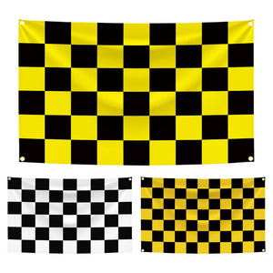 Checkered Flags - 90x150cm(3x5ft) - 60x90cm(2x3ft) - Racing Flags