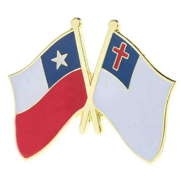 Chile Christian Flag Lapel Pin - Enamel Pin Flag