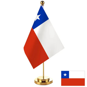 Chile Desk Flag - Small Office Table Flag