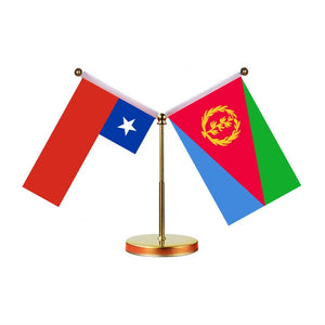 Chile Eritrea Desk Flag - Custom Table Flags (Mini)