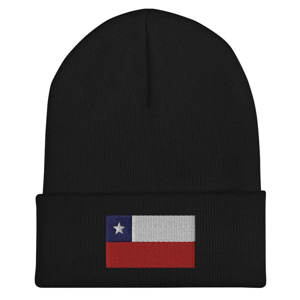 Chile Flag Beanie - Embroidered Winter Hat