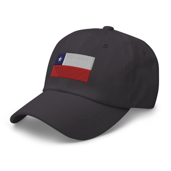 Chile Flag Cap - Adjustable Embroidered Dad Hat