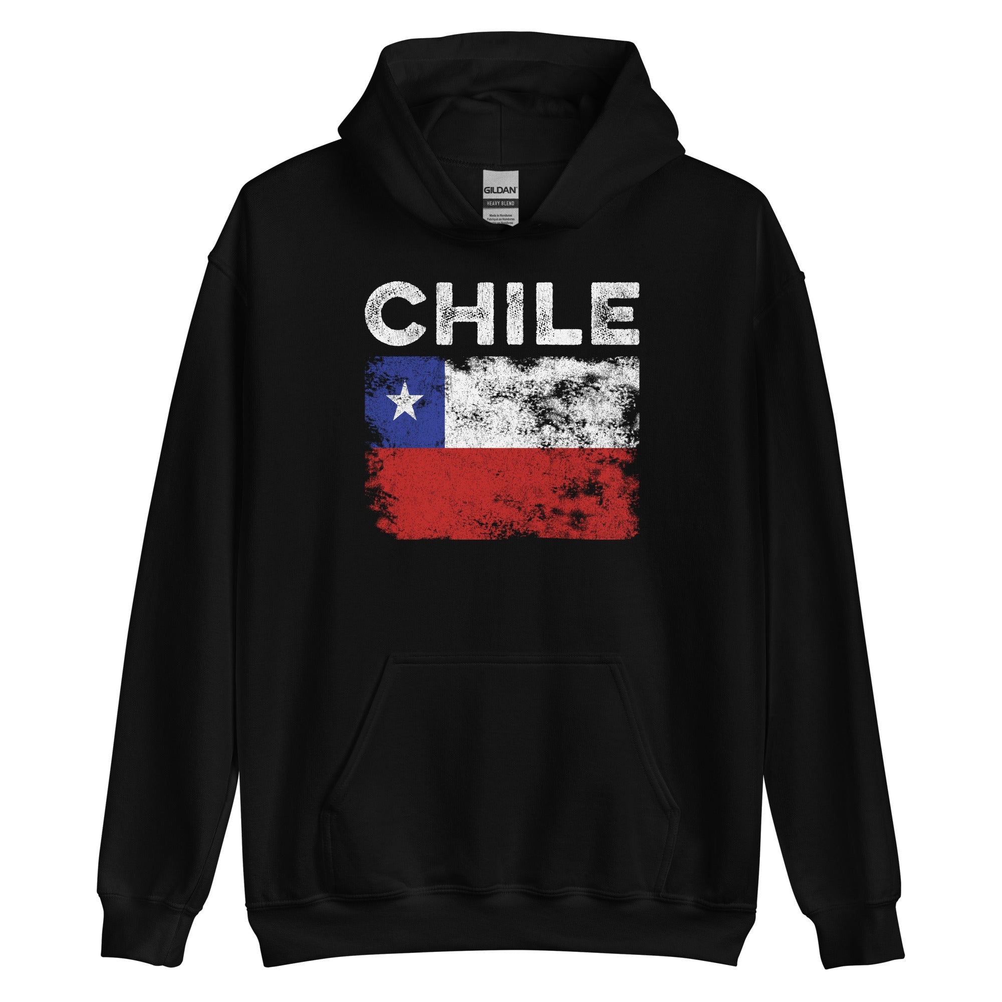 Chile Flag Distressed - Chilean Flag Hoodie