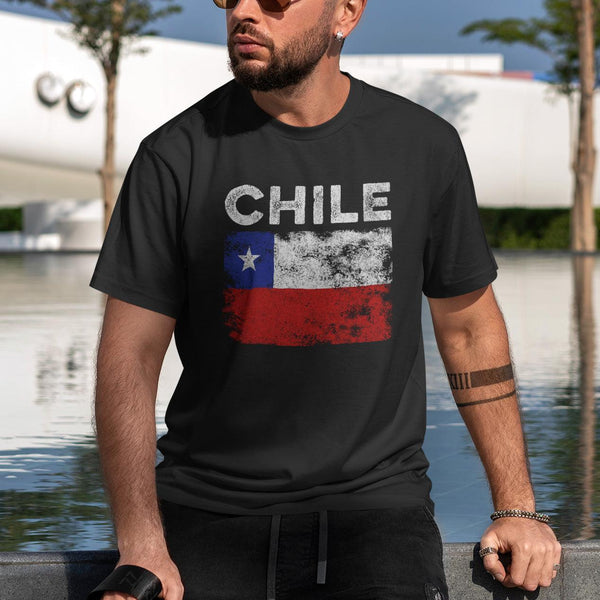 Chile Flag Distressed - Chilean Flag T-Shirt