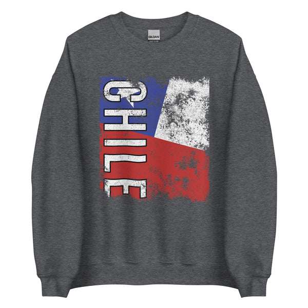 Chile Flag - Distressed Flag Sweatshirt