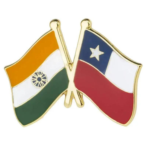 Chile Friendship Flag Lapel Pin Collection - Enamel Pin Flag
