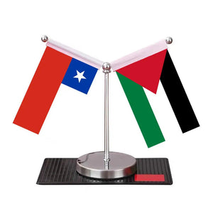 Chile Saudi Arabia Desk Flag - Custom Table Flags (Mini)