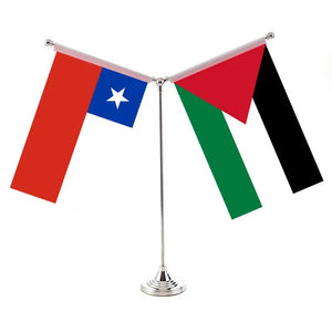 Chile Saudi Arabia Desk Flag - Custom Table Flags (Small)