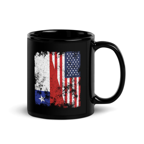 Chile USA Flag - Half American Mug