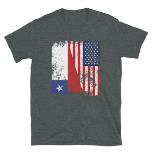 Chile USA Flag - Half American T-Shirt