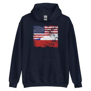 Chile USA Flag Hoodie