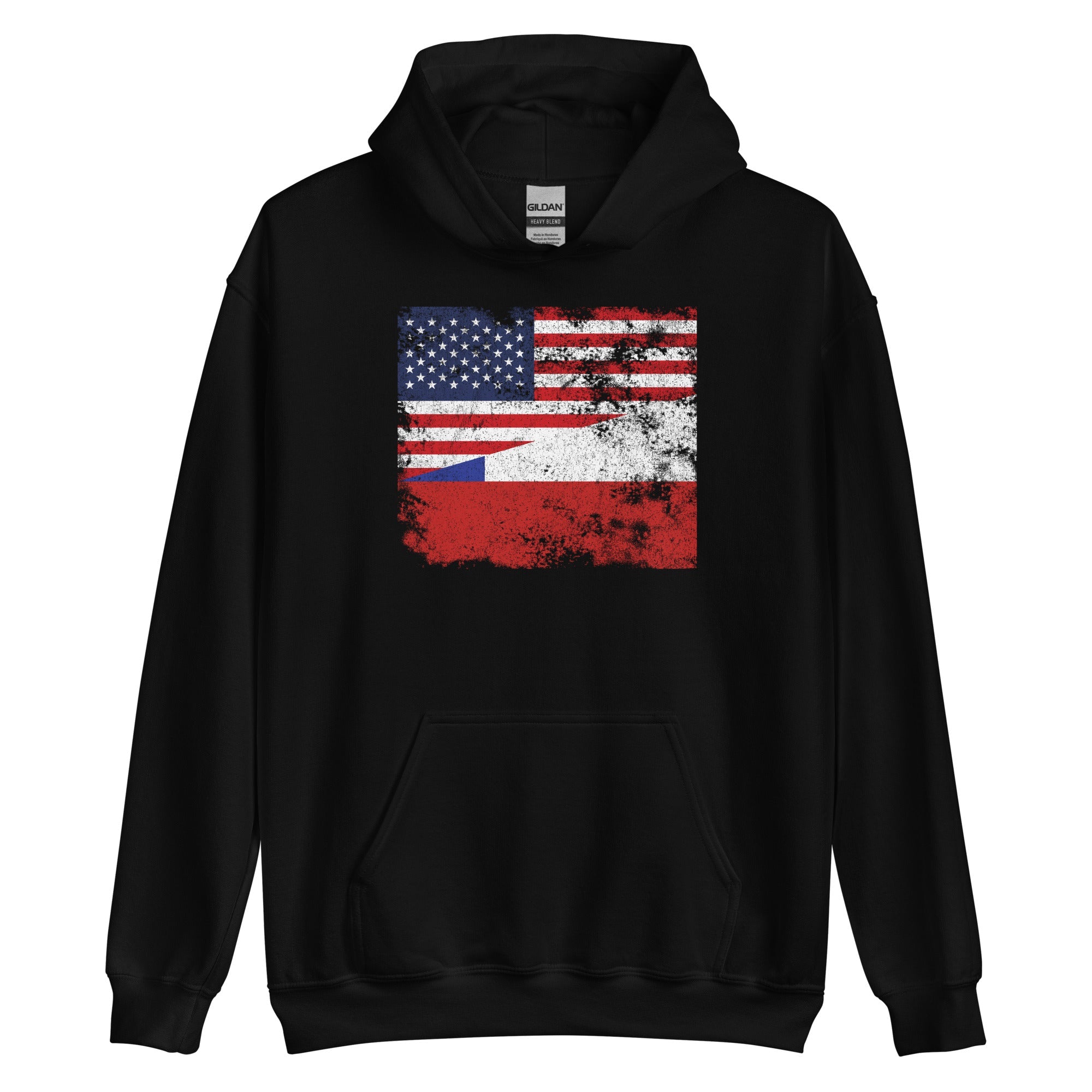 Chile USA Flag Hoodie