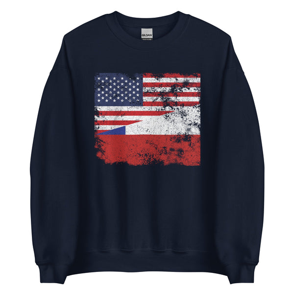 Chile USA Flag Sweatshirt