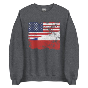 Chile USA Flag Sweatshirt