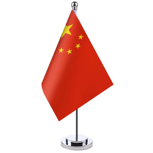 China Desk Flag - Small Office Table Flag